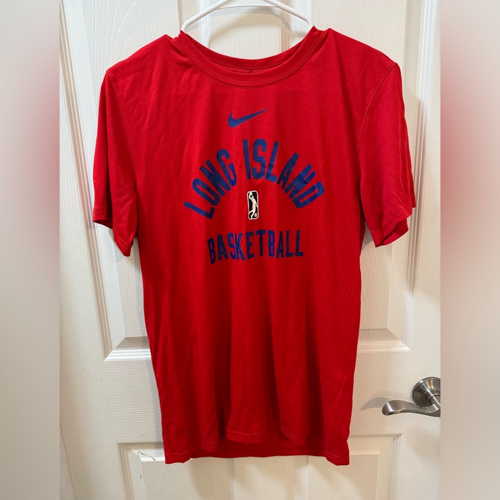 Men's Long Island Nets Nike Blue G-League Practice Performance T-Shirt S